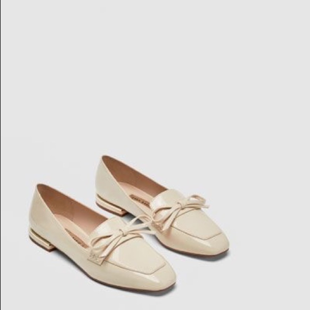 Zara Faux Leather Loafers